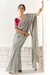 Tissue Silk Saree with Heavy Embroidered Border for Grand Occasions