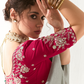 Tissue Silk Saree with Heavy Embroidered Border for Grand Occasions