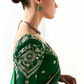 Tissue Silk Saree with Heavy Embroidered Border for Grand Occasions