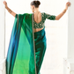 Tissue Silk Saree with Heavy Embroidered Border for Grand Occasions