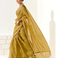 Tissue Silk Saree with Heavy Embroidered Border for Grand Occasions