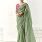 Tissue Silk Saree with Heavy Embroidered Border for Grand Occasions
