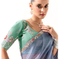 Tissue Silk Saree with Heavy Embroidered Border for Grand Occasions