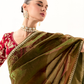 Tissue Silk Saree with Heavy Embroidered Border for Grand Occasions
