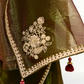 Tissue Silk Saree with Heavy Embroidered Border for Grand Occasions