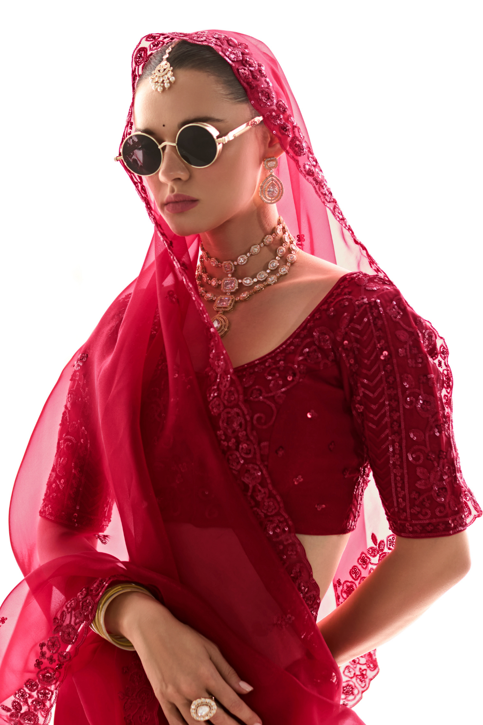 Tissue Silk Saree with Heavy Embroidered Border for Grand Occasions