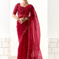 Tissue Silk Saree with Heavy Embroidered Border for Grand Occasions