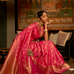 Zari Banarasi Saree with Ethnic Motifs Woven Design
