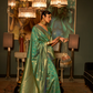Zari Banarasi Saree with Ethnic Motifs Woven Design