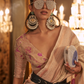 Elegant Silk Jacquard Saree with Handloom Weaving Craft
