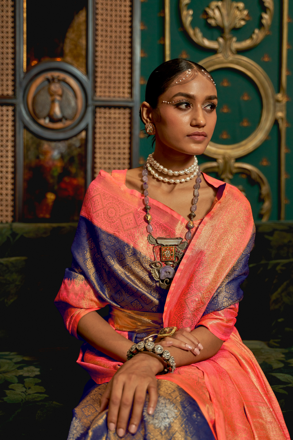 Pure Silk Saree with Rich Zari Weave & Charming Pallu Tassels