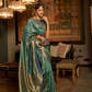 Zari Banarasi Saree with Ethnic Motifs Woven Design