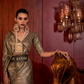 Zari Woven Banarasi Silk Blend Saree with Regal Detailing