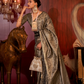Zari Woven Banarasi Silk Blend Saree with Regal Detailing
