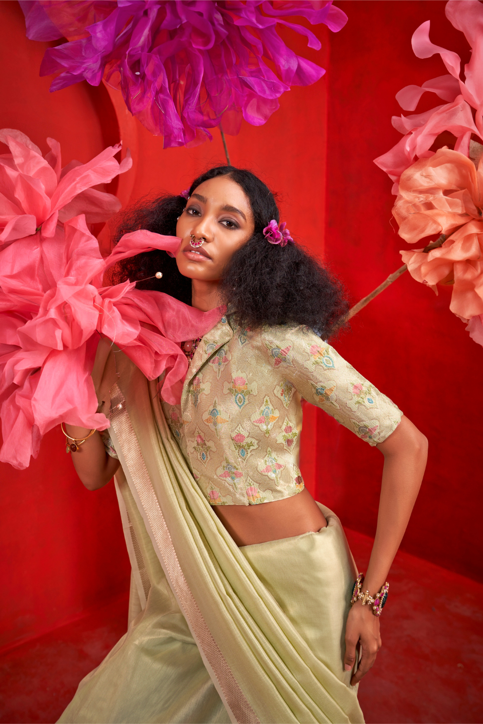 Tissue Handloom Silk Saree with Elegant Traditional Finish