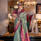 Tissue Silk Saree with Intricate Handloom Weaving Art
