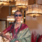 Tissue Silk Saree with Intricate Handloom Weaving Art