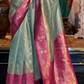 Tissue Silk Saree with Intricate Handloom Weaving Art