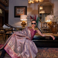 Tissue Silk Saree with Intricate Handloom Weaving Art