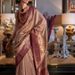 Tissue Silk Saree with Intricate Handloom Weaving Art