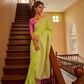 Nylon Crepe Saree with Zari Weaving for Festive Occasions