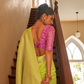 Nylon Crepe Saree with Zari Weaving for Festive Occasions