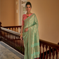 Nylon Crepe Saree with Zari Weaving for Festive Occasions