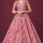Traditional Slub Silk Lehenga Choli with Sequin Detailing
