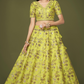 Traditional Slub Silk Lehenga Choli with Sequin Detailing