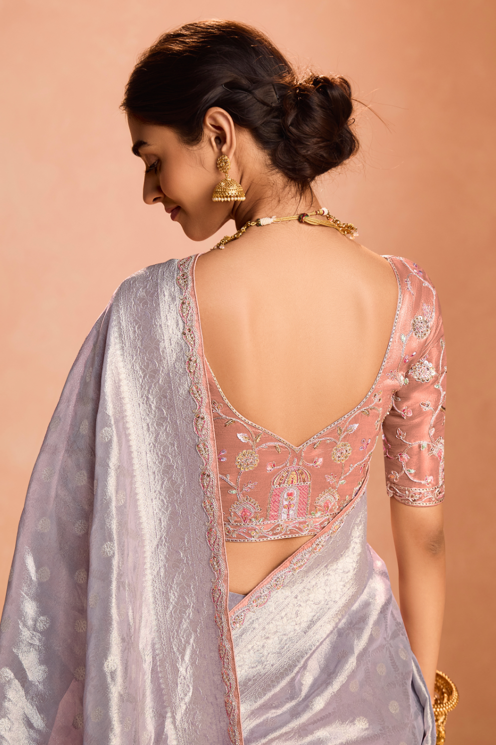 Banarasi Bridal Tissue Silk Saree with Traditional Royal Finish