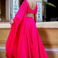 Modern Flared Lehenga Choli with Bold Stripes and Matching Dupatta