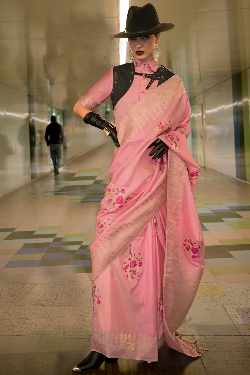Banarasi Katan Silk Saree with Rich Zari Weaving