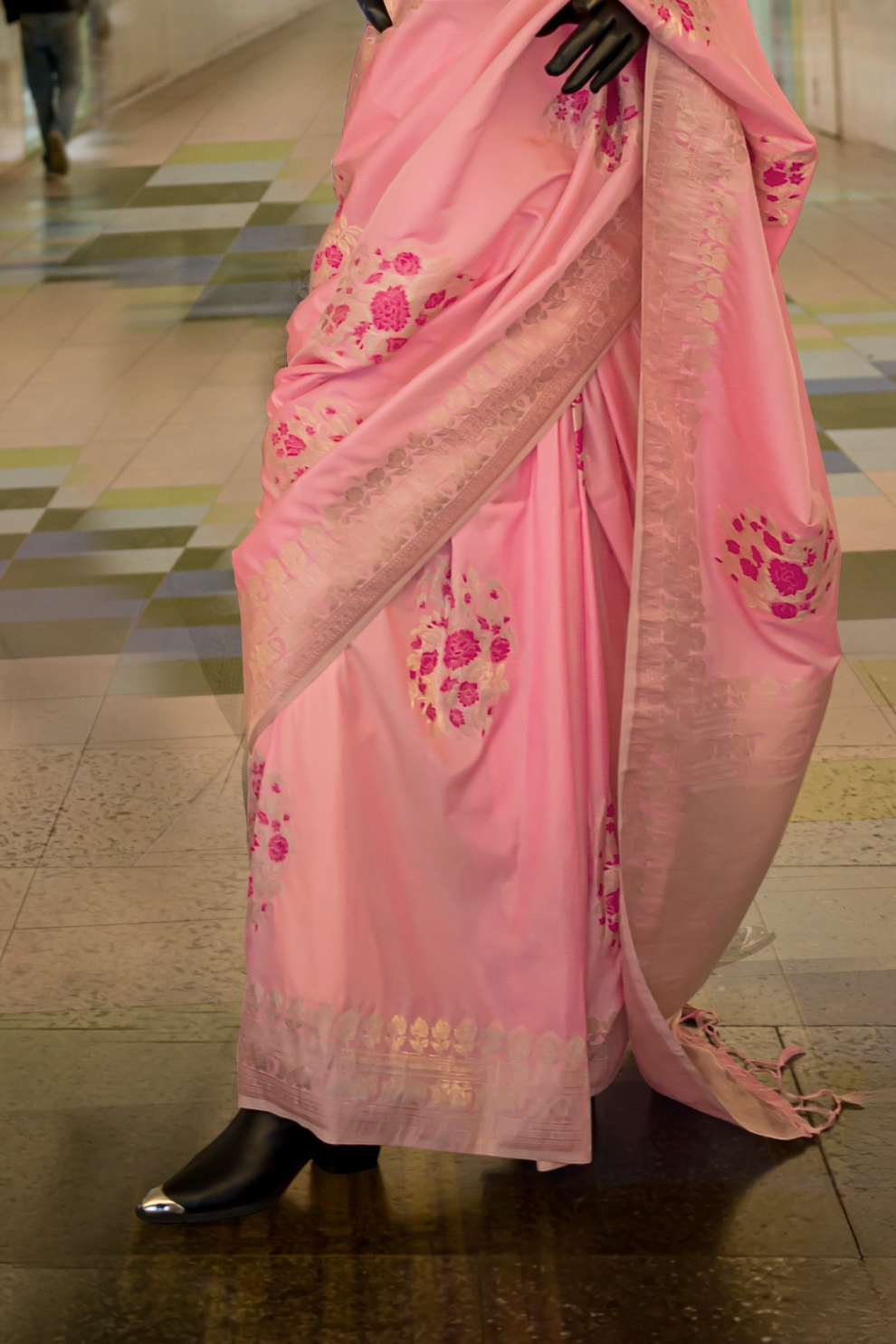 Banarasi Katan Silk Saree with Rich Zari Weaving