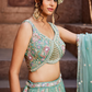 Designer Tissue Lehenga Choli & Dupatta Featuring Sequins Work