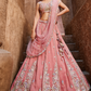 Designer Tissue Lehenga Choli & Dupatta Featuring Sequins Work