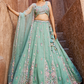 Designer Tissue Lehenga Choli & Dupatta Featuring Sequins Work