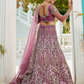 Festive Net Lehenga Choli with Rich Coding and Zarkan Accents