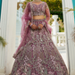 Festive Net Lehenga Choli with Rich Coding and Zarkan Accents