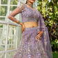 Festive Net Lehenga Choli with Rich Coding and Zarkan Accents