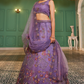 Designer Net Lehenga Choli & Dupatta with Handcrafted Coding
