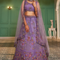 Designer Net Lehenga Choli & Dupatta with Handcrafted Coding