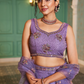 Designer Net Lehenga Choli & Dupatta with Handcrafted Coding