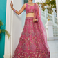 Designer Net Lehenga Choli & Dupatta with Handcrafted Coding