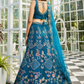 Designer Net Lehenga Choli & Dupatta with Handcrafted Coding
