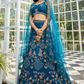 Designer Net Lehenga Choli & Dupatta with Handcrafted Coding