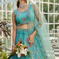 Designer Net Lehenga Choli & Dupatta with Handcrafted Coding
