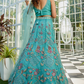Designer Net Lehenga Choli & Dupatta with Handcrafted Coding