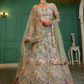 Designer Net Lehenga Choli with Coding and Zarkan Embroidery