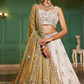 Elegant Tissue Lehenga Choli with Sequins and Thread Embroidery and Matching Dupatta