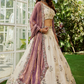 Tissue Semi-Stitched Lehenga Choli with Sequins and Thread Embroidery with Dupatta